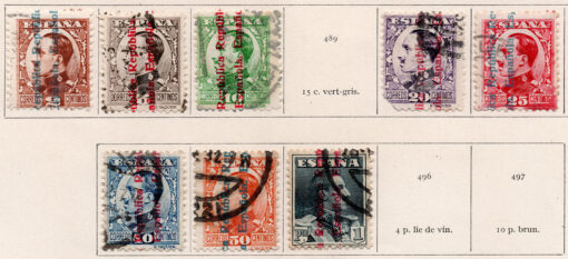 1931-1932 - Rei Afonso XIII - (Conjunto 8 selos - Série incompleta)