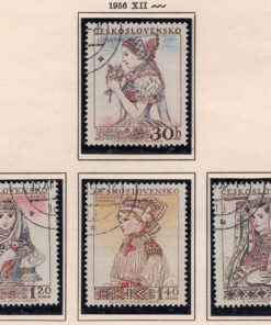 1956 - Trajes Nacionais - (Série completa - 4 selos)