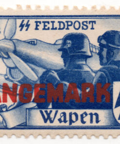 1941 - Soldados aviadores / avião (com impressão sobreposta "Langemark")