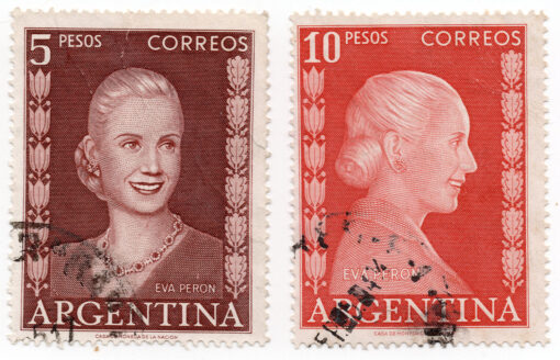 1952 - Eva Peron (Conjunto 2 selos)