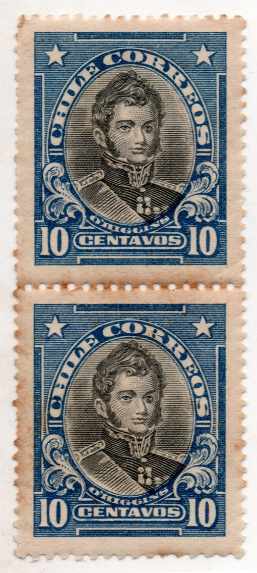 1911 - Bernardo O'Higgins - Conjunto 2 selos