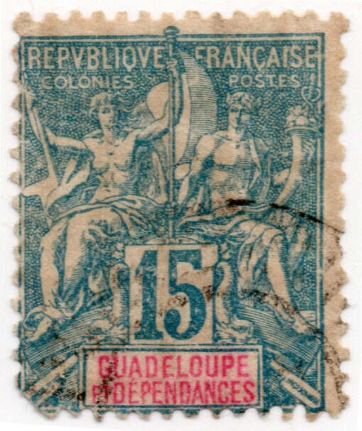 1892 - Inscrição: "GUADALUPE ET DEPENDANCES"