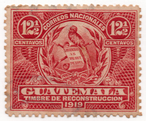 1918 - Brasão - Quetzal - Pharomachrus mocinno