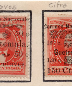 1886 - Presidente Justo Ruffino Barrios  (Conjunto 2 selos)