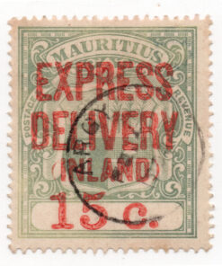 1904 - Selo Expresso Estrangeiro - Selo não emitido com impressão sobreposta "ENTREGA EXPRESSA ESTRANGEIRA" e sobretaxa