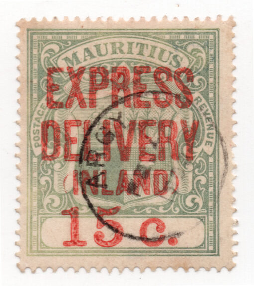 1904 - Selo Expresso Estrangeiro - Selo não emitido com impressão sobreposta "ENTREGA EXPRESSA ESTRANGEIRA" e sobretaxa