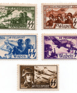 1941 - Soldados aviadores / avião (Série 5 selos)