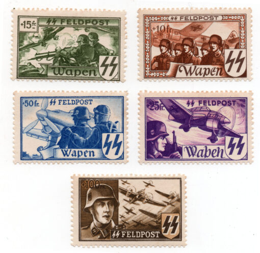 1941 - Soldados aviadores / avião (Série 5 selos)