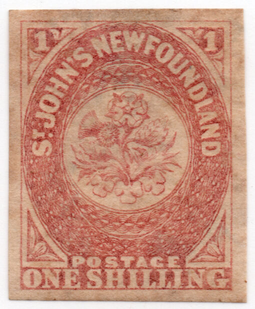 1857 - Brasão e flores heráldicas do Reino Unido - (selo novo)