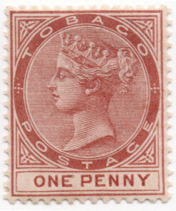 1880 -  Rainha Vitória - Inscrição "TOBAGO" e "POSTAGE" - (Selo Novo)