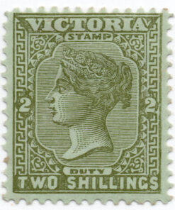 1885 - Rainha Vitória - Inscrição: "STAMP DUTY"