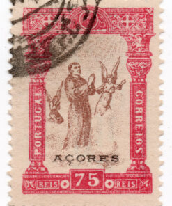 1895 - The 700th Anniversary of the Birth of Saint Antonius of Padua. Portoguese Stamps No.109-123 Overprinted "Azores" in Small