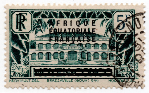 1936 - Postage Stamps from Middle Congo Overprinted