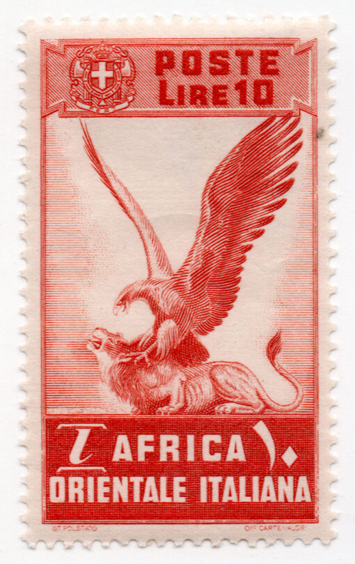1938 - Eagle attacking a lion