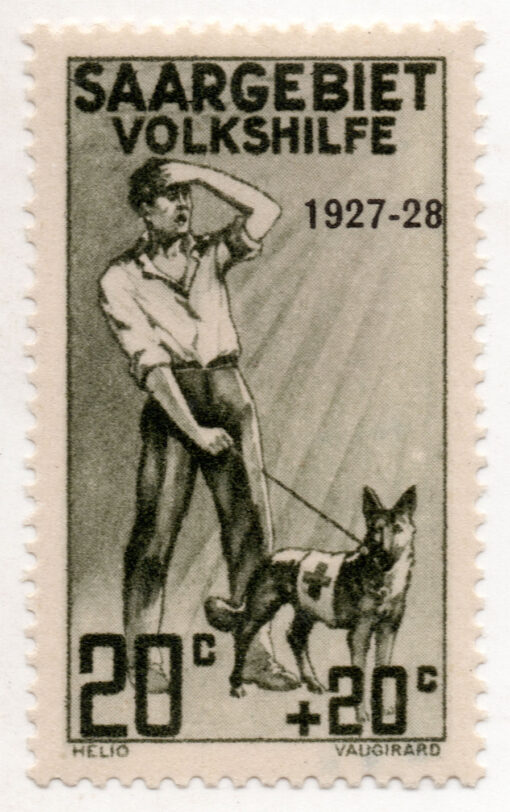 1927 - Charity Stamps - No. 103 Overprinted "1927-28"