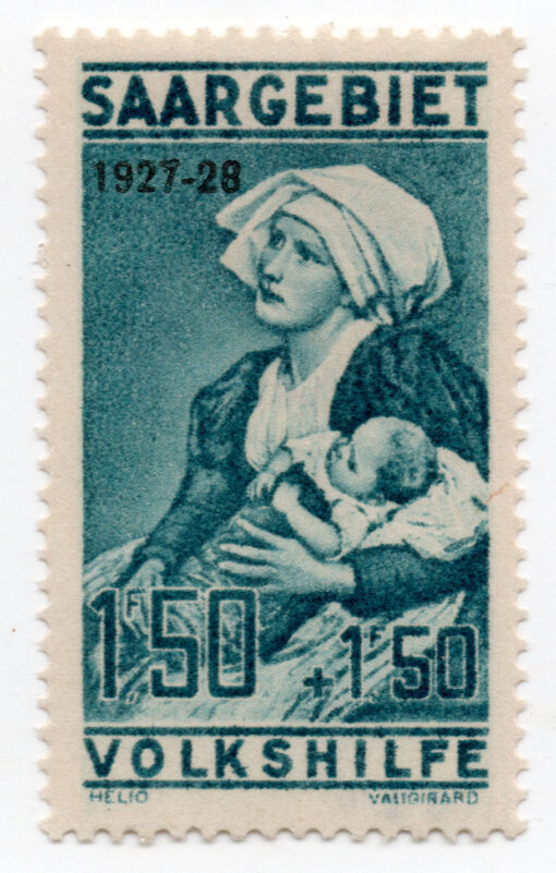 1927 - Charity Stamps - No. 106 Overprinted "1927-28"