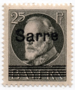 1920 - Bavaria Postage Stamps Overprinted "SARRE"