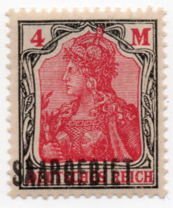 1920 - German Empire Postage Stamps Overprinted "SAARGEBIET" - New colors