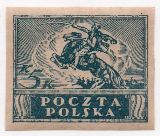 1919 - As Previous (No.76) - Imperforated South Poland Issues Denomination in Korony