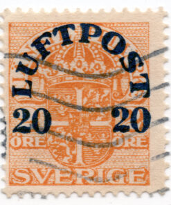 1920 - Airmail - Official Stamps of 1911-1919 Overprinted "LUFTPOST" and Surcharged