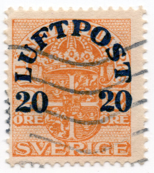 1920 - Airmail - Official Stamps of 1911-1919 Overprinted "LUFTPOST" and Surcharged