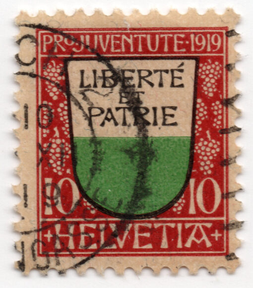 1919 - Pro Juventute - Coat of arms - Waadt