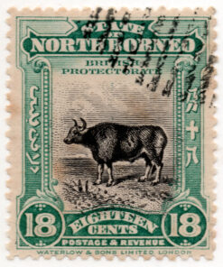 1909 - Local Motifs - Mint Value is for Oval Bars Cancellations - Bibos sondaicus