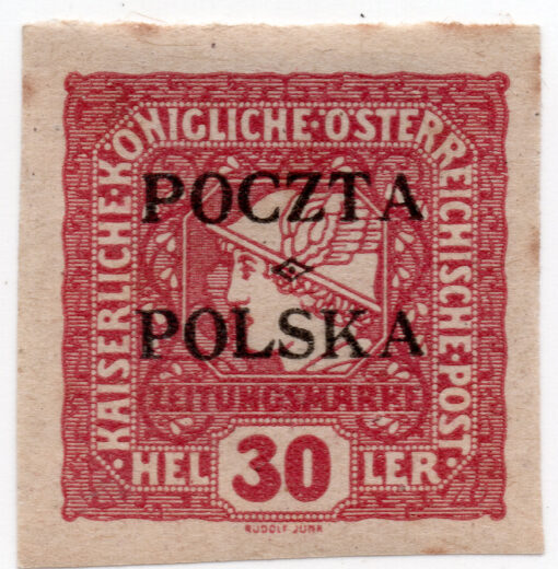1919 - Newspaper Stamps from Austria Overprinted