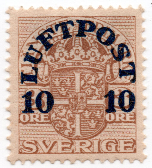 1920 - Airmail - Official Stamps of 1911-1919 Overprinted "LUFTPOST" and Surcharged