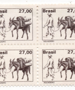 1979 - Papel couchê FSF - sem filigrana - Aguadeiro - (Quadra)