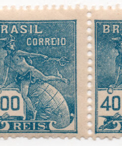 1924 - Série Vovó - 1924/32 - Filigrana "CASA (CASA) DA MOEDA" entre estrelas ou "CASA MOEDA" entre estrelas (F) - (Tira com 3)
