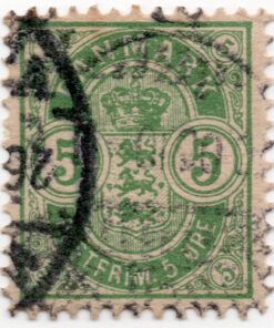1882 - Coat of Arms - Small Corner Numbers