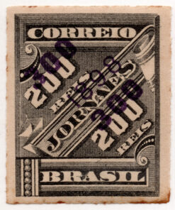 1898 - Selo J-14, de 1889, sobrecarga dupla