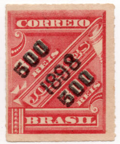1899 - Selo J-15, de 1889, sobrecarga dupla