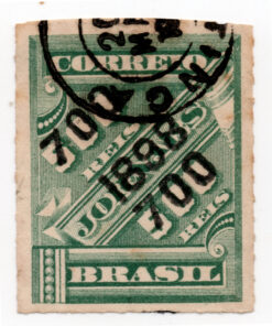 1899 - Selo J-16, de 1889, sobrecarga dupla