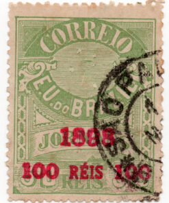 1898 - Selo J-24, de 1890, com sobrecarga