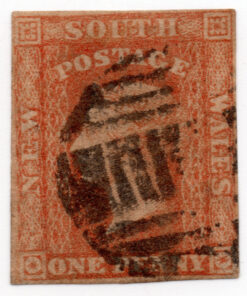 Queen Victoria - 4 Winged "Stars" in Corners. Yellowish Paper, Watermarked