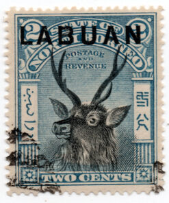 Not Issued North Borneo Stamps Overprinted "LABUAN" - Sambar Stag