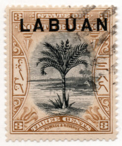 Not Issued North Borneo Stamps Overprinted "LABUAN" - Sago Palm