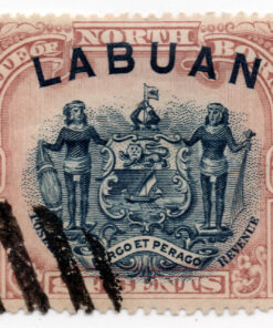 Not Issued North Borneo Stamps Overprinted "LABUAN" - Coat of arms