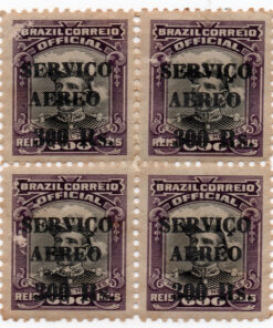 Airmail - Official Stamps of 1913 Overprinted - Marechal Hermes (Set of four stamps) - Mint