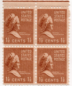 Presidential issue - Martha Washington - (Set of four stamps)