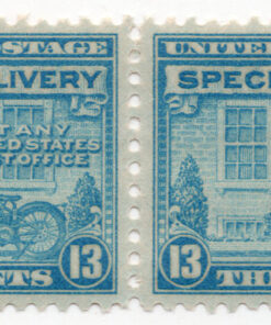 Postman and Motorcycle - Special Delivery - (Pair of stamps)