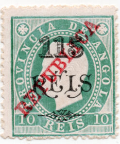 King Luis I of Portugal (Issue of 1902 Overprinted "REPUBLICA")