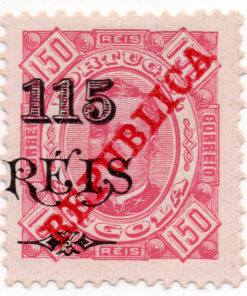 King Luis I of Portugal (Issue of 1902 Overprinted "REPUBLICA")