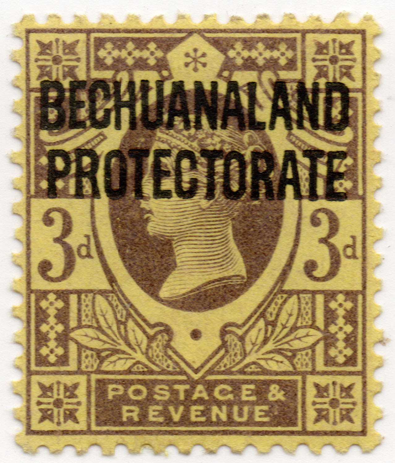 Great Britain Postage Stamps Overprinted "BECHUANALAND - PROTECTORATE" 1 Great Britain Postage Stamps Overprinted "BECHUANALAND - PROTECTORATE"