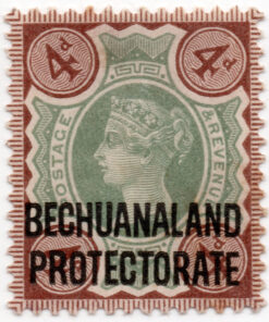 Great Britain Postage Stamps Overprinted "BECHUANALAND - PROTECTORATE"