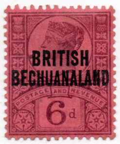 Great Britain Postage Stamps Overprinted "BRITISH - BECHUANALAND"