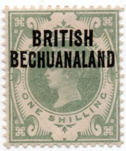 Great Britain Postage Stamps Overprinted "BRITISH - BECHUANALAND"