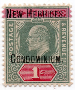 Fiji Islands Postage Stamps Overprinted "NEW HEBRIDES - CONDOMINIUM"